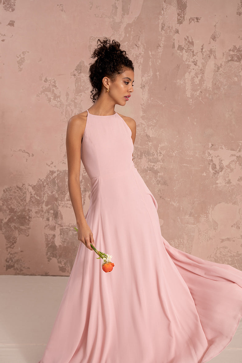 Aubrey Dress in Blush Pink