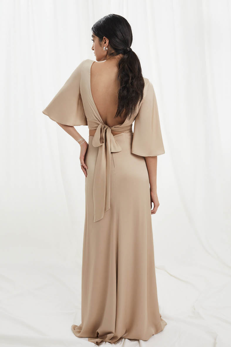 Lexi Skirt In Champagne Beige