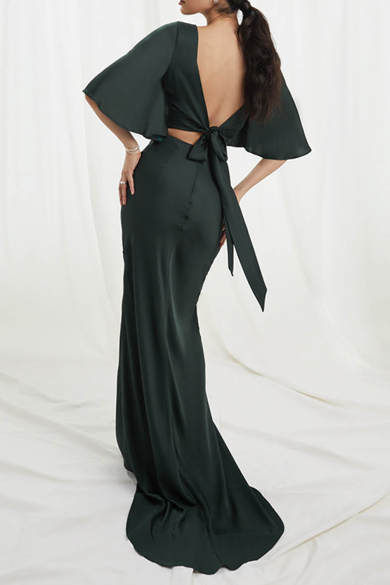 Stella Skirt In Deep Forest Green