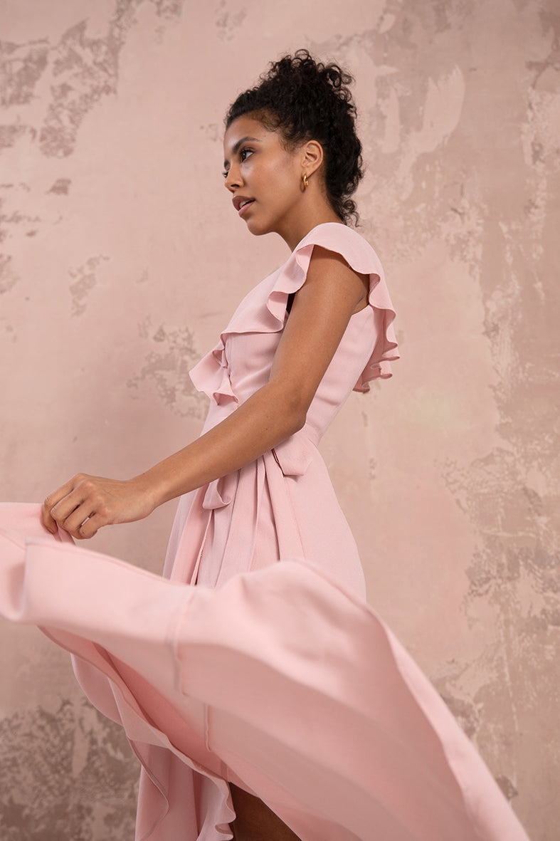 Willow Dress in Blush Pink