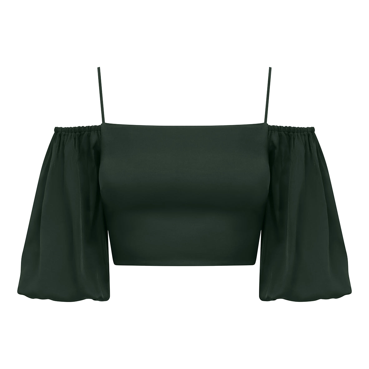 Sophie Top In Deep Forest Green