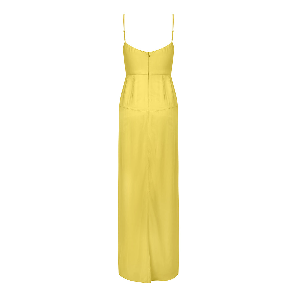 Grace Maxi Dress In Lemon Yellow – Nola London