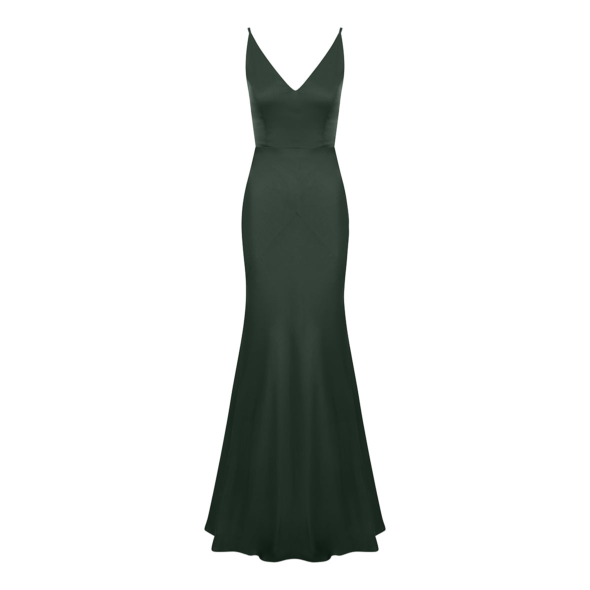 Gigi Dress In Deep Forest Green