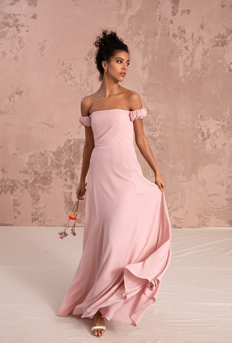 Emily Dress in Blush Pink