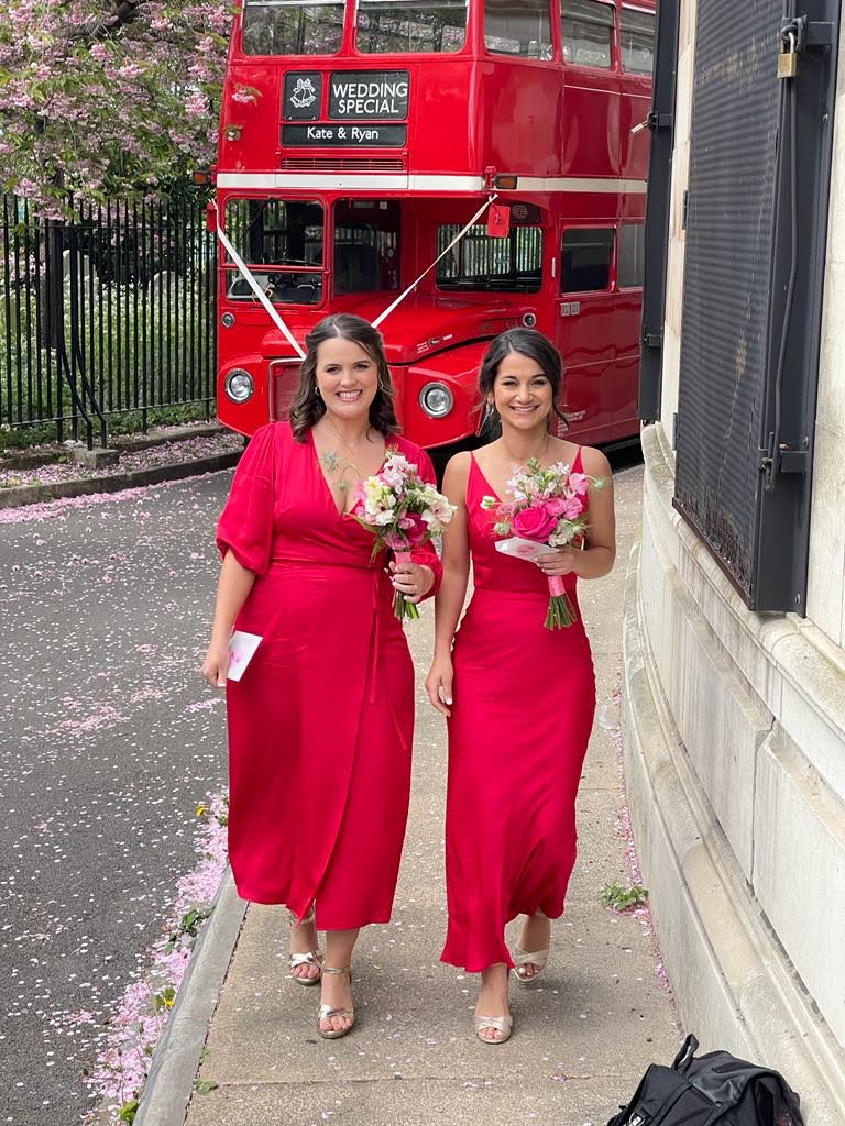 Rae Wrap Dress In Tulip Red